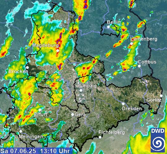 Radar Sachsen Wetterradar Donnerwetter.de